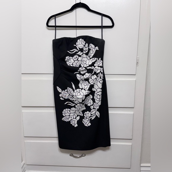 White House Black Market Dresses & Skirts - Elegant Black and White Floral Dress